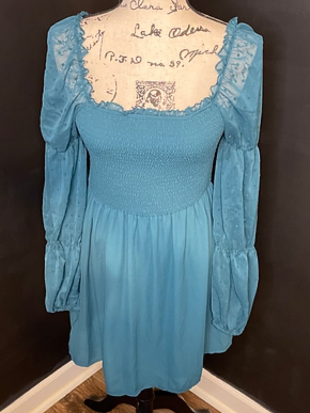 Allison and Kelly Turquoise blue dress